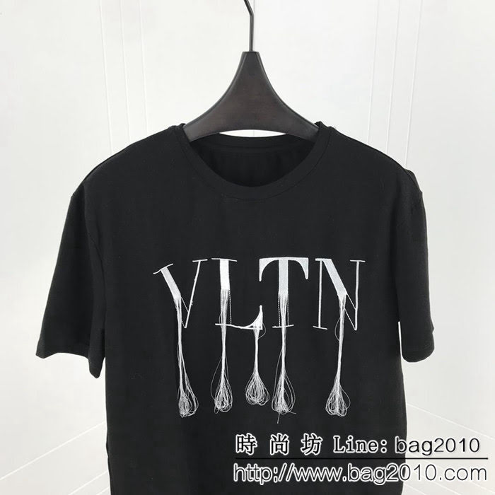 Valentino華倫天奴 TKY東京系列 限定款 VLTN 刺繡流蘇款短袖 黑白兩色 男女同款 ydi2292